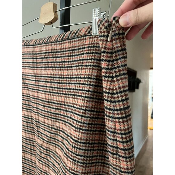 NWT Talbots Tan Plaid Pencil Skirt - Picture 3 of 5